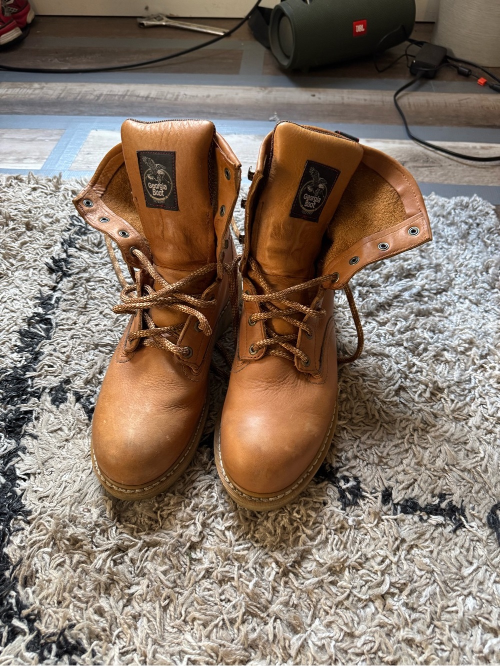Georgia Boot Golden Brown Barracuda Work Boots